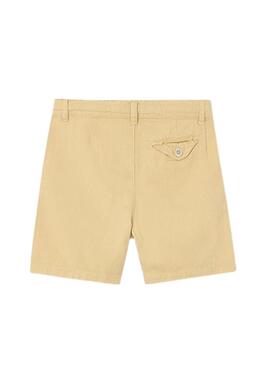 Bermuda Mayoral lino delavado amarillo niña
