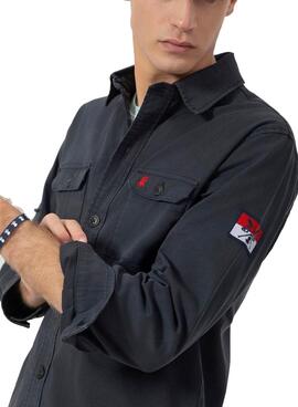 Sobrecamisa El Pulpo azul marino para hombre