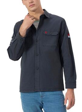 Sobrecamisa El Pulpo azul marino para hombre