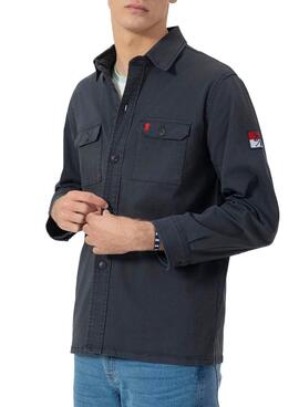 Sobrecamisa El Pulpo azul marino para hombre