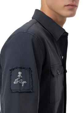 Sobrecamisa El Pulpo azul marino para hombre