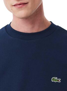 Sudadera Lacoste azul marino logo para hombre