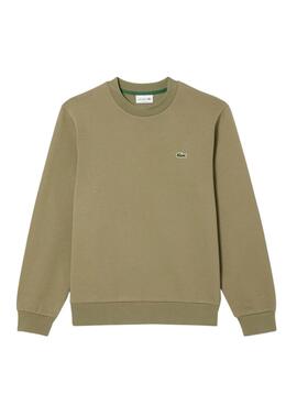 Sudadera Lacoste verde logo para hombre