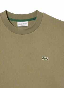 Sudadera Lacoste verde logo para hombre
