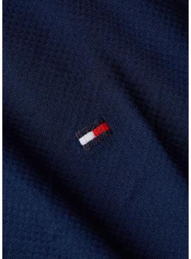 Camisa Tommy Hlfiger Flex Dobby azul para hombre