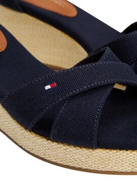 Sandalias Tommy Hilfiger Flag Criss marino para mujer 
