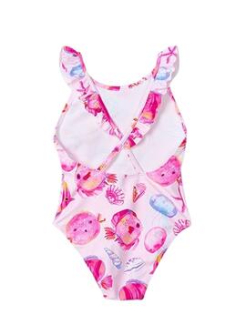 Bañador Mayoral estampado rosa para niña