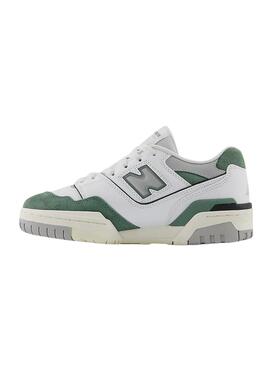 Zapatillas New Balance GSB550 blanco verde niños