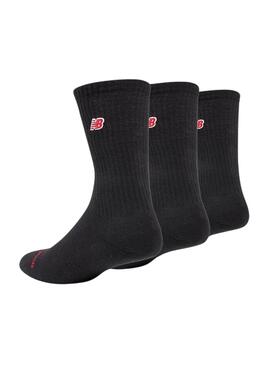 Calcetines New Balance logo negro para niños