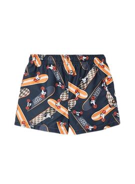 Bañador Mayoral estampado skater gris para niño