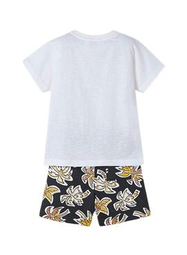 Conjunto Mayoral bermuda y camiseta palmeras niño