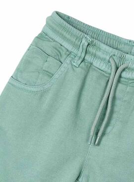 Pantalón Mayoral cordón sarga verde para niño