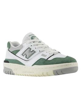 Zapatillas New Balance 550 blanco verde para niños