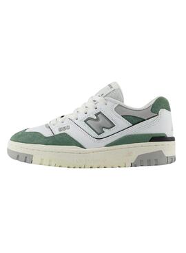 Zapatillas New Balance 550 blanco verde para niños
