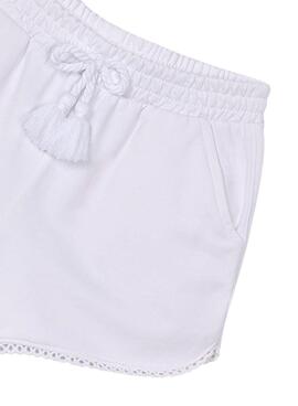 Short Mayoral deportivo básico blanco para niña