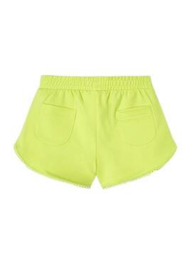 Short Mayoral deportivo básico amarillo para niña