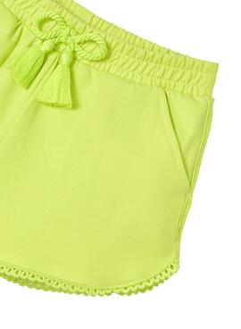 Short Mayoral deportivo básico amarillo para niña
