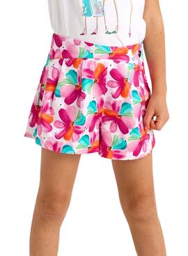 Falda pantalón Mayoral estampado floral para niña