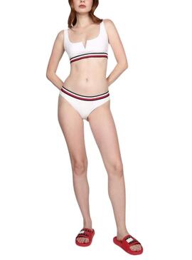 Chanclas Tommy Jeans Pool Slide  rojo para mujer 