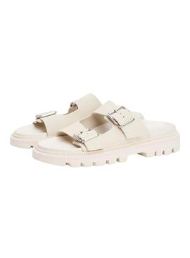 Sandalias Tommy Jeans Double Strap  blanco para mujer 