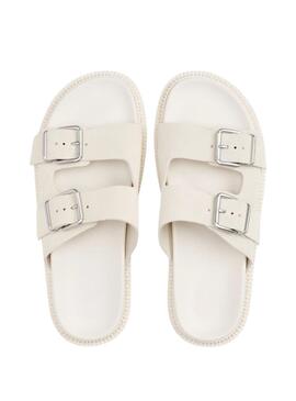 Sandalias Tommy Jeans Double Strap  blanco para mujer 
