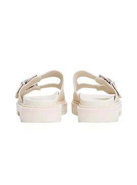 Sandalias Tommy Jeans Double Strap  blanco para mujer 