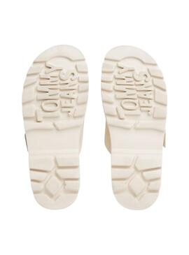 Sandalias Tommy Jeans Double Strap  blanco para mujer 
