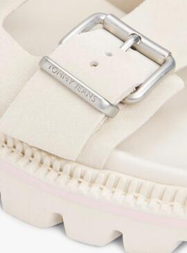 Sandalias Tommy Jeans Double Strap  blanco para mujer 