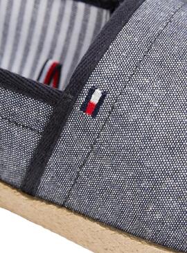 Alpargatas Tommy Hilfiger Chambray azul para hombre 