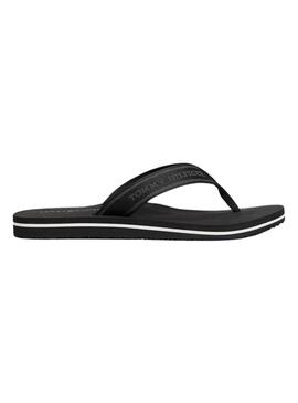 Chanclas Tommy  Hilfiger Webbing negro para mujer