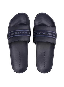 Chanclas Tommy Hilfiger Poolside marino para mujer