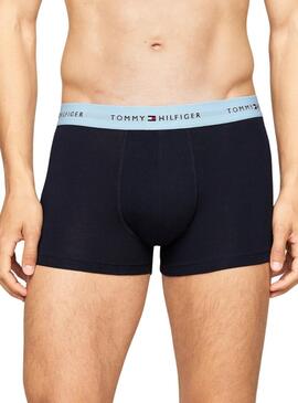 Pack 3 boxers Tommy Hilfiger azul marino para hombre