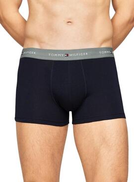 Pack 3 boxers Tommy Hilfiger azul marino para hombre