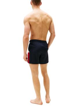 Bañador Tommy Jeans tricolor marino para hombre 
