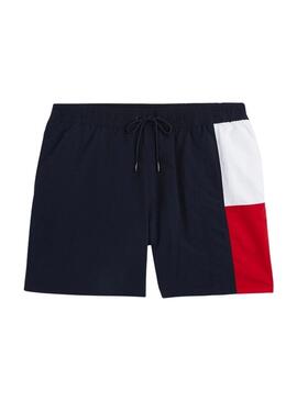 Bañador Tommy Jeans tricolor marino para hombre 