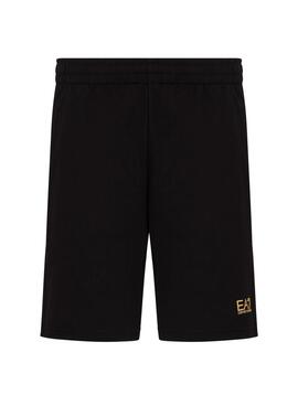 Bermuda Emporio Armani EA7 Core Identity negro para hombre