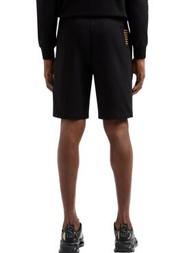 Bermuda Emporio Armani EA7 Core Identity negro para hombre