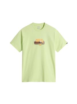 Camiseta Vans Times Up verde para hombre