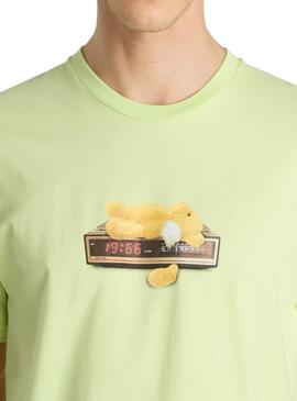 Camiseta Vans Times Up verde para hombre