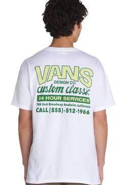 Camiseta Vans Shop Front blanco para hombre
