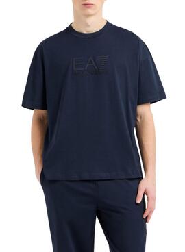Camiseta Emporio Armani EA7 azul marino para hombre