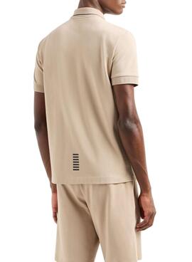 Polo Emporio Armani EA7 beige para hombre