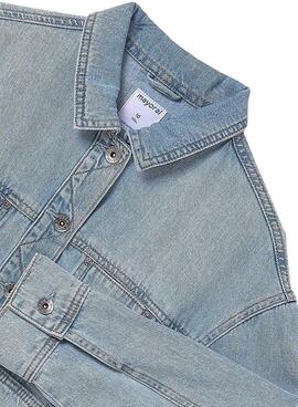 Cazadora vaquera Mayoral lavado claro para niña