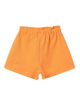 Shorts Mayoral color naranja para niña 