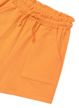 Shorts Mayoral color naranja para niña 