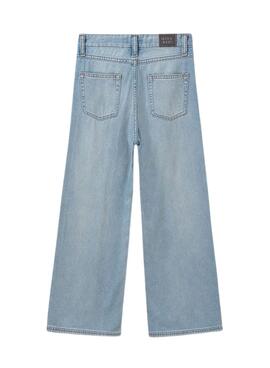 Pantalón vaquero Mayoral Wide claro para niña