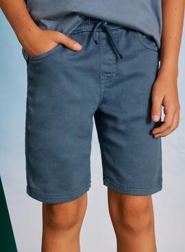 Bermuda Mayoral soft cordón azul para niño