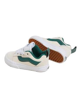 Zapatillas Vans Knu Skool baby beige y verde