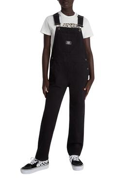 Mono Vans Groundwork negro para niña