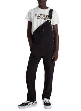 Mono Vans Groundwork negro para niña